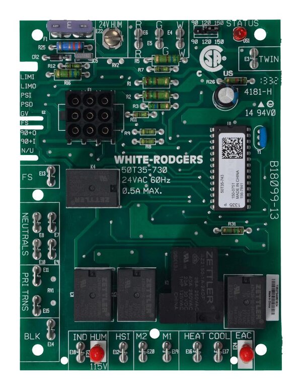 White-Rodgers 50T35-743 Silicon Carbide Integrated Furnace Control Front View