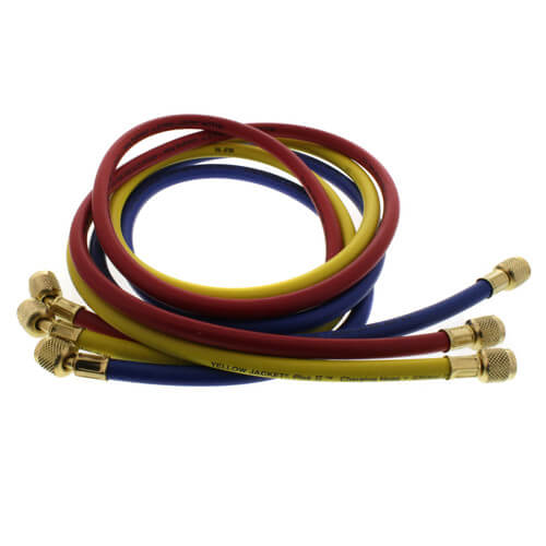 Yellow Jacket 1/4" Plus II Charging Hose Set Side View