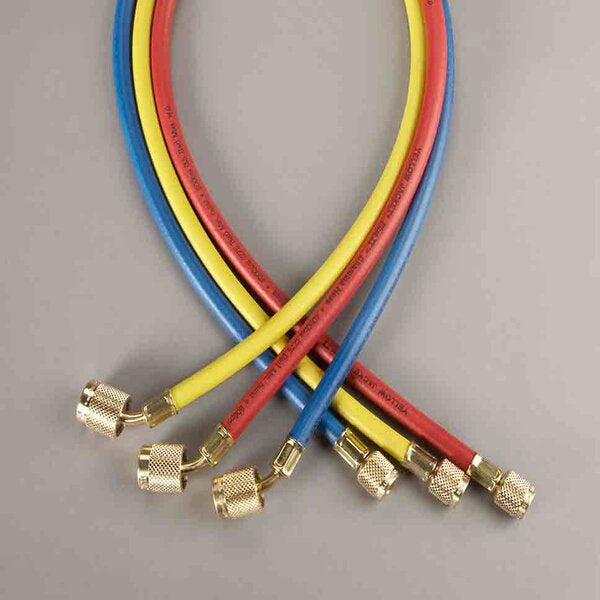 Yellow Jacket  Plus II Charging Hose With Sealright Fitting Front Viev