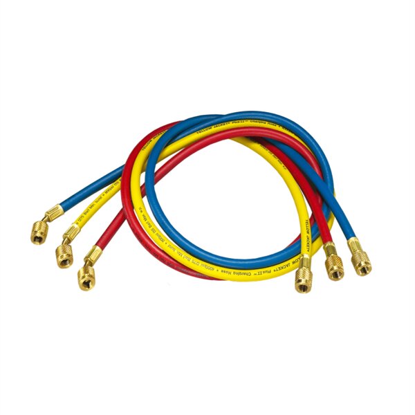 Yellow Jacket Plus II Charging Hose Kit With Sealright Fitting Front View