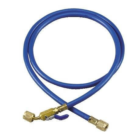 Yellow Jacket Plus II Charging Hose with Ball Valve Side View