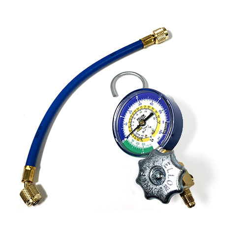 Yellow Jacket Single Manifold Gauge for Hydrocarbon Refrigerants Side View