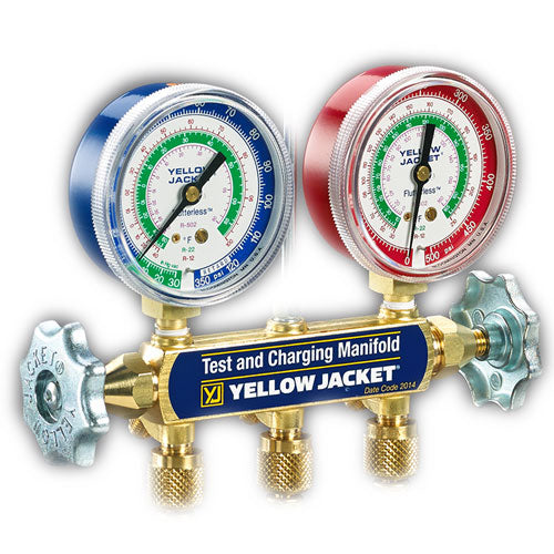 Yellow Jacket R12/R22/R502 Manifold Side View