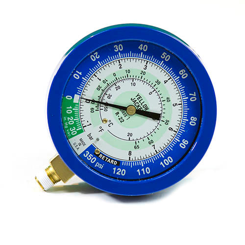 Yellow Jacket Liquid Filled Low Side Gauge Front View
