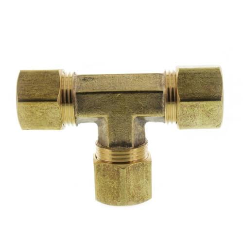 Brass Compression Tee