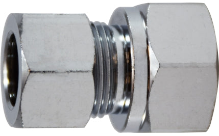 Chrome Brass Compression Female Adapter