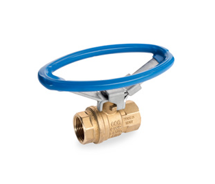 ball valve with oval lockable handle