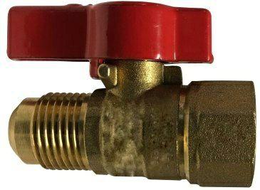 Gas Ball Valve Appliance Connector Female x Flare CSA