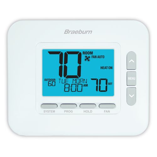 Braeburn Universal 7, 5-2 Day or Non-Programmable Thermostat 3H / 2C w/Auto Changeover Model 2232