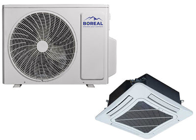Boreal 24,000 BTU Single Zone Ceiling Cassette Ductless Mini Split System 208-230V Front View