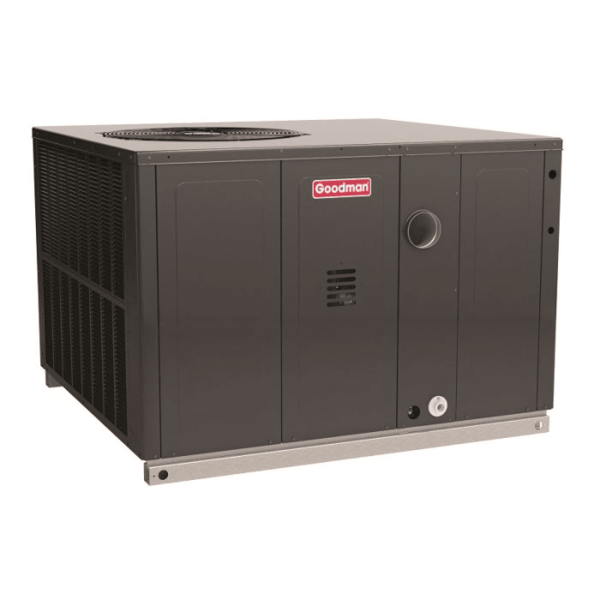 GPGM36112041 5 Ton 13.4 SEER2 120,000 BTU Goodman Gas Packaged Unit Side View