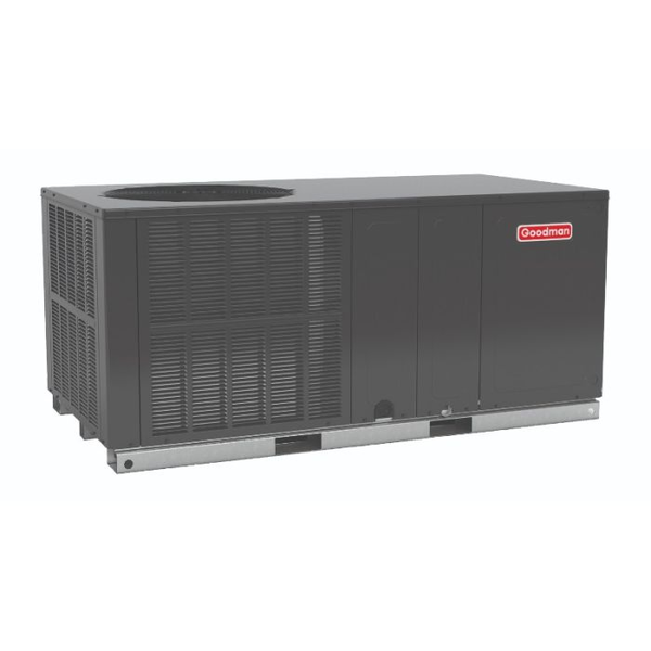 GPHH33041 2.5 Ton 13.4 SEER Horizontal Goodman Packaged Heat Pump Unit Side View