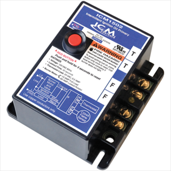 ICM ICM1502 Oil Primary Controls Front View