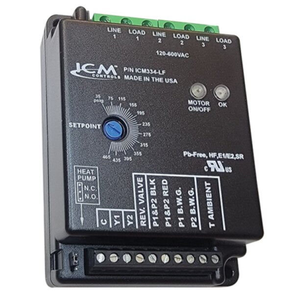 ICM ICM334C-LF 3-Phase Head Pressure Control Side View
