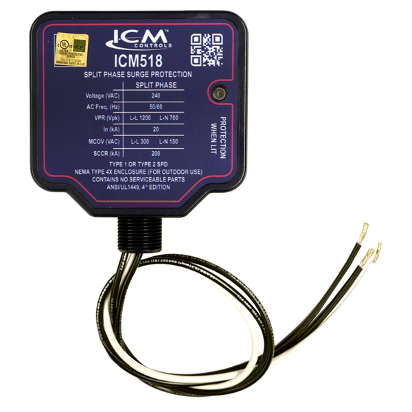 ICM ICM518 Single Phase Surge Protection Front View