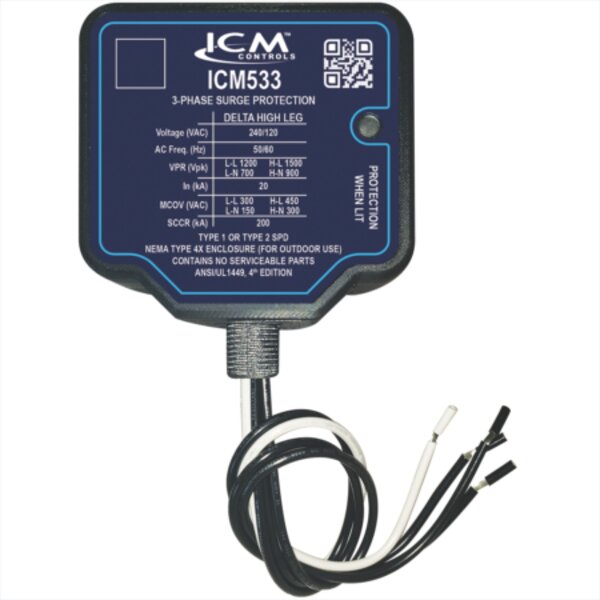 ICM ICM533 3-Phase Surge Protective Device Front View