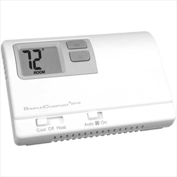 ICM SC2010L Non-Programmable SimpleComfort Thermostat - 1 Heat/1 Cool/1 Heat Pump (Dual Powered) Side View