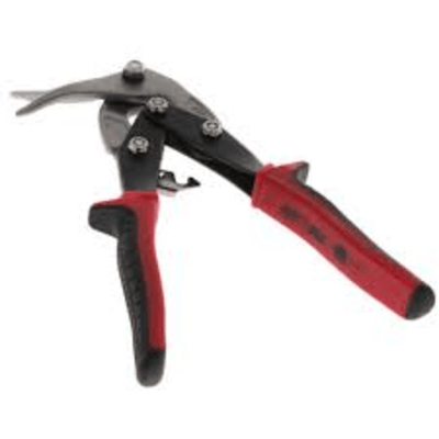 Malco AV8 Aviation Snips, Left Cut Vertical Back View