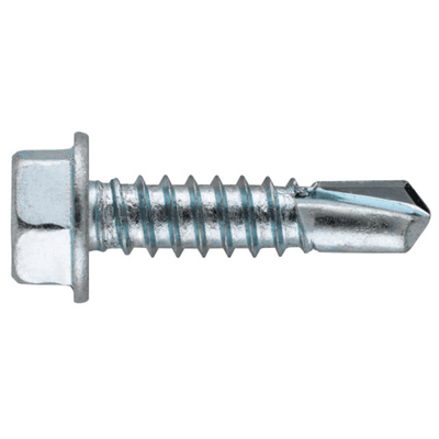 Malco BT133T 3/4" (Length) x 1/4" (Head Size) Bit Tip Drill & Tap Sheet Metal Screws (500 Pack) Side View