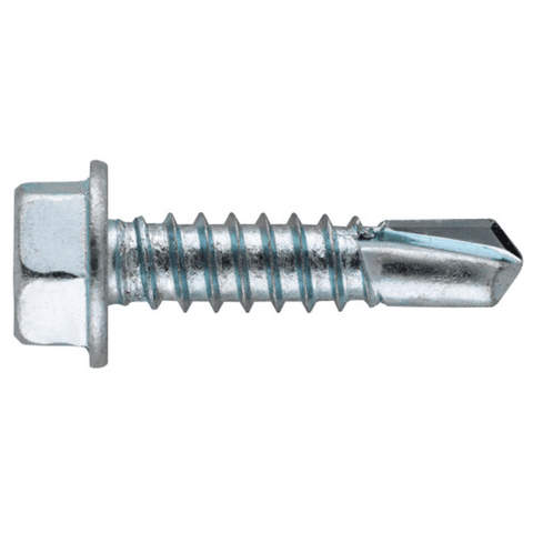 Malco BT143T 3/4" (Length) 5/16" (Head Size) Bit Tip Drill & Tap Sheet Metal Screws (500 Pack) Front View