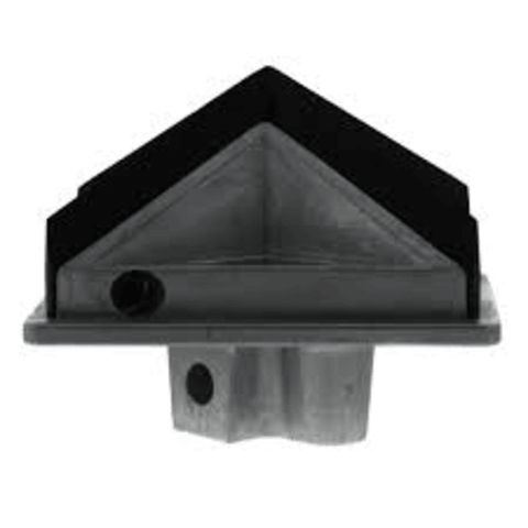 Malco GOP23XUK 2" x 3" X Style Hole Gutter Outlet Die Side VIew