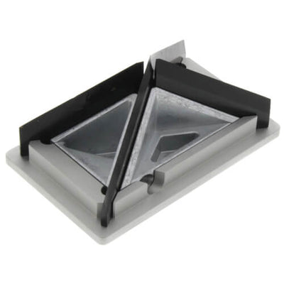 Malco  GOP34XUK 3" x 4" X Style Hole Gutter Outlet Die Back View