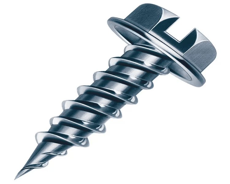 Malco HW10X3/4ZT 10" (Length) 3/4" (Head Size) Slotted Hex Washer Head Zip-In Sheet Metal Screws (1,000 Pack)