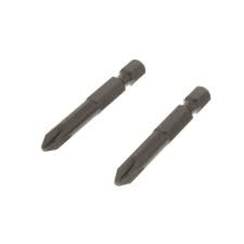 Malco MBLP2P 1/4" #3 Phillips Chuck Driver Insert Bit, 1-15/16" Long (Pack of 2) Front View