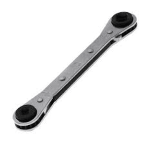 Malco RRW3 Refrigeration Ratchet Wrench (3/16", 1/4", 5/16" & 3/8") Front View