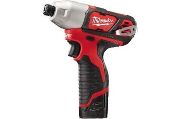 Milwaukee 2462-22 M12™ Lithium-Ion 1/4" Hex Cordless Impact Driver Kit Front View