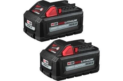 Milwaukee 48-11-1862 M18™ REDLITHIUM™ HIGH OUTPUT™ XC6.0 Battery Pack Side View
