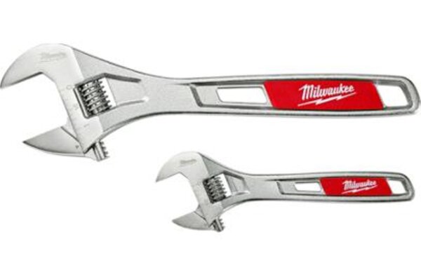 Milwaukee 48-22-7400 6" and 10" Adjustable Wrench Set Front View