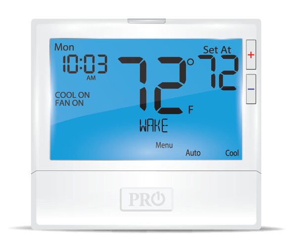 PRO1 T800 Programmable 7 Day Single Stage Thermostat (1H/1C)