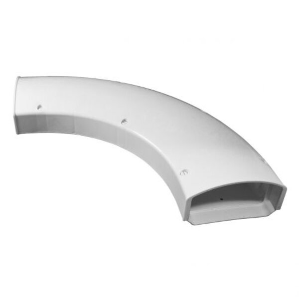 Rectorseal 3CG90SWP Cover Guard 90° Sweep Elbow 3" White Side View