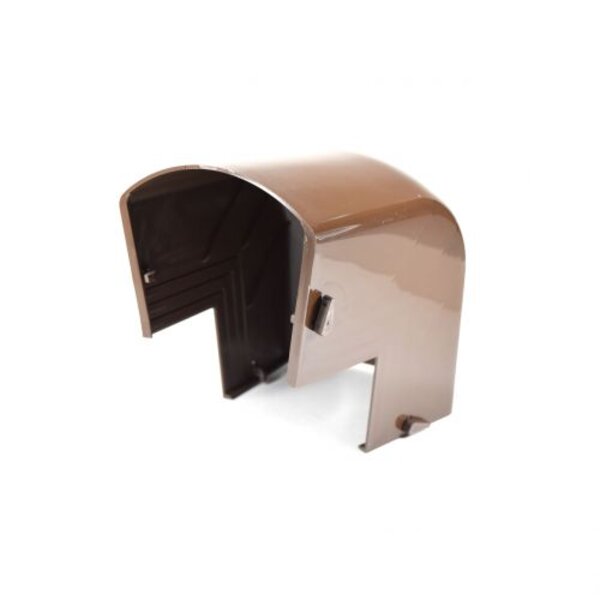 Rectorseal 3CGEXT90B Cover Guard 90° External Elbow 3" Brown Side View