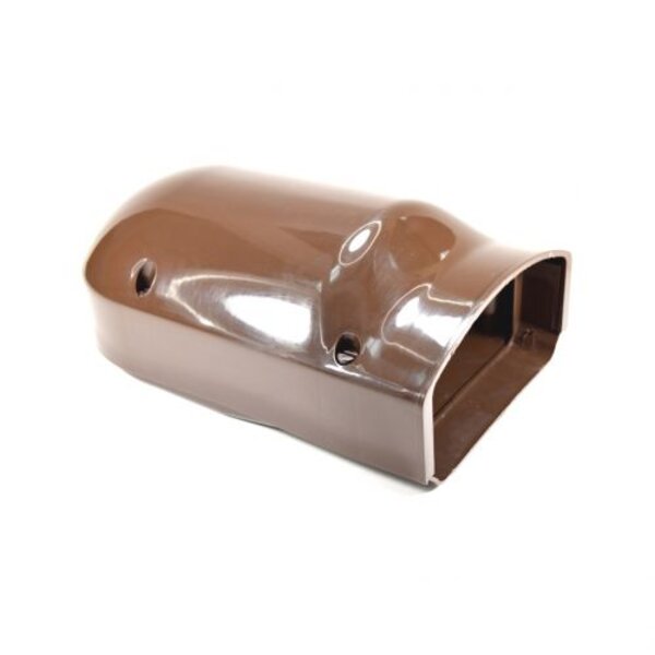 Rectorseal 3CGINLTB Cover Guard Wall Inlet 3" Brown Side View