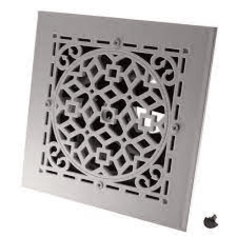 Rectorseal 81919 MVASW Ceiling Diffuser w/ Antique White Grille (6" x 6") Front View