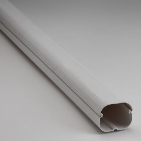 Rectorseal 85004 2.75" x 6.5' Slimduct Duct Line Set Cover - SD-77-W (White) Side View