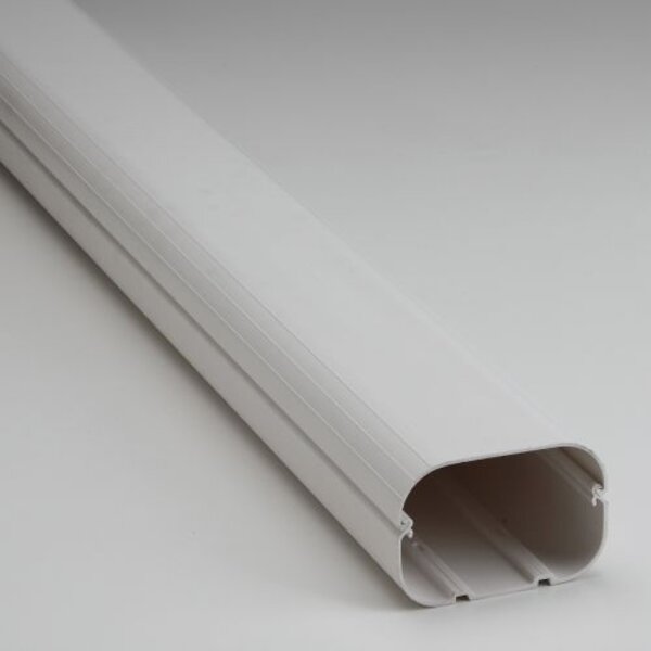 Rectorseal 85104 3.75" x 6.5' Slimduct Duct Line Set Cover (White) Side View