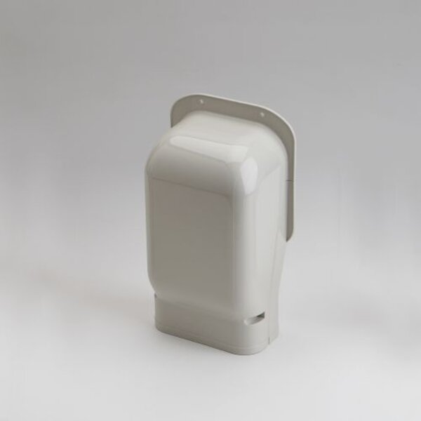 Rectorseal 85236 5.5" Slimduct Wall Inlet (Ivory) Side View