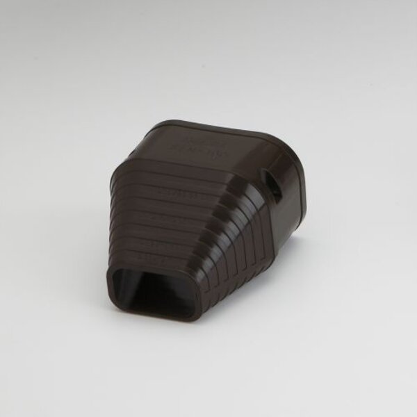Rectorseal 85467 3.75" Slimduct End Fitting (Brown) Side View