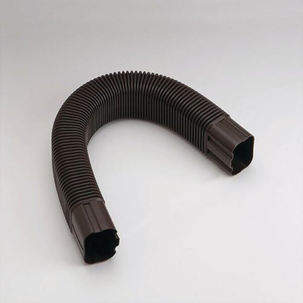 Rectorseal 85468 3.75" x 31" Length Slimduct Flexible Elbow (Brown) Side View