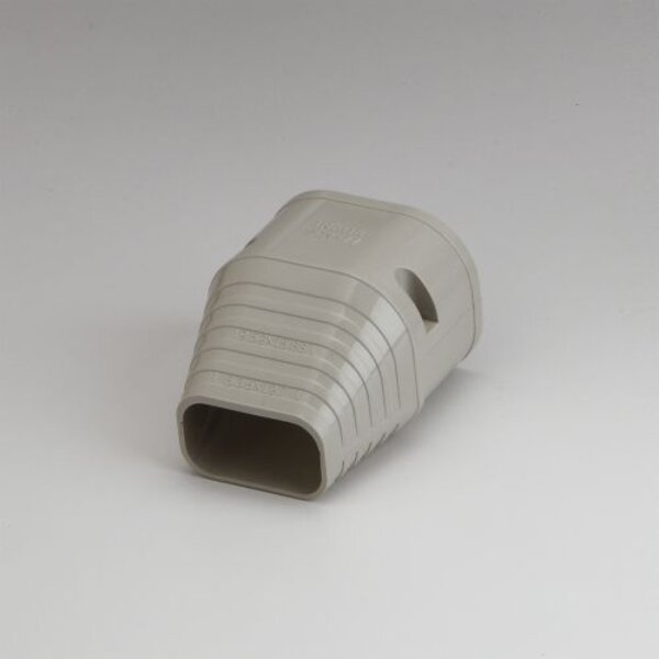 Rectorseal 86027 2.75" Slimduct End Fitting (Ivory) Side View