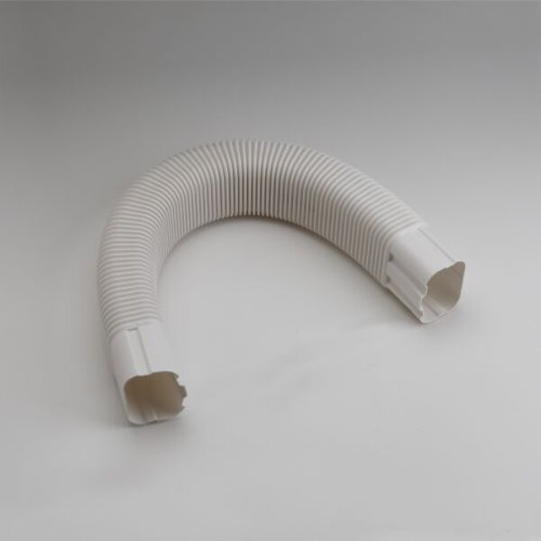 Rectorseal 86108 3.75" x 31" Length Slimduct Flexible Elbow (White) Side View