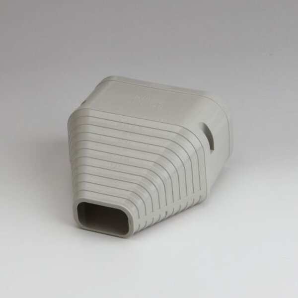 Rectorseal 86227 5.5" Slimduct End Fitting (Ivory) Side View