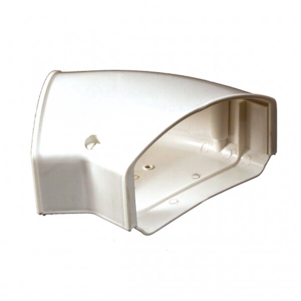 Rectorseal CG45 Cover Guard 45° Elbow 4-1/2" White Side View