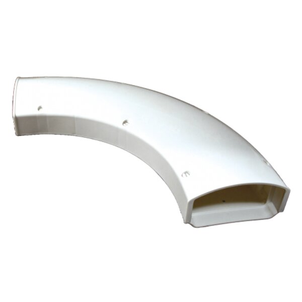 Rectorseal CG90SWP Cover Guard 90° Sweep Elbow 4-1/2" White Side View