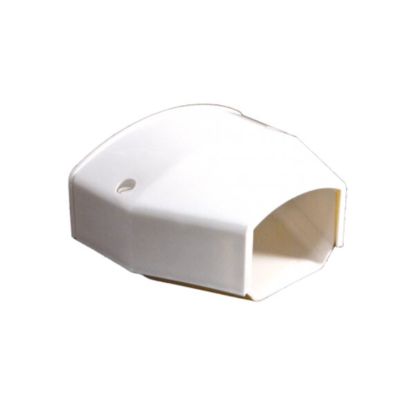 Rectorseal CGEND Cover Guard End Cap 4-1/2" White Side View