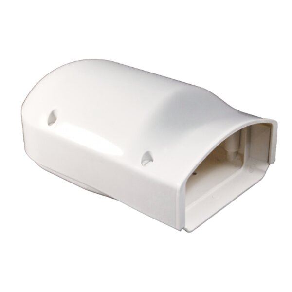 Rectorseal CGINLT Cover Guard Wall Inlet 4-1/2" White Side View