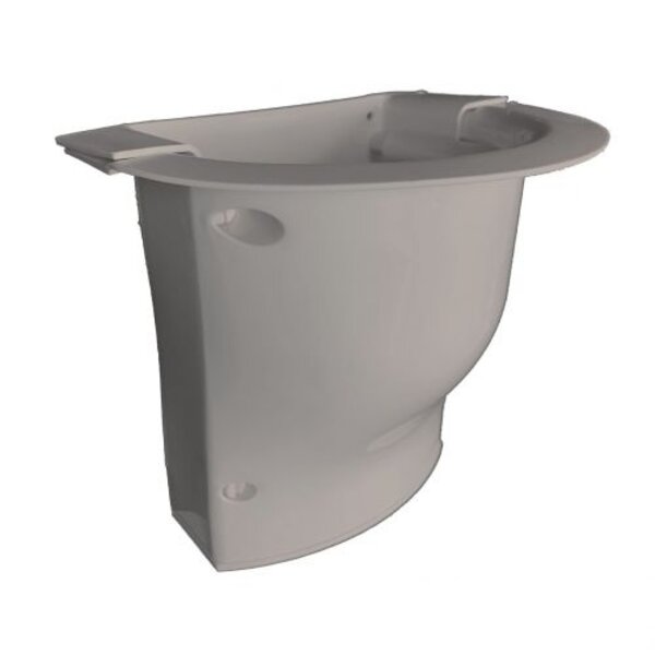 Rectorseal CGSTIG Cover Guard Soffit Fitting 4-1/2" Gray Side View